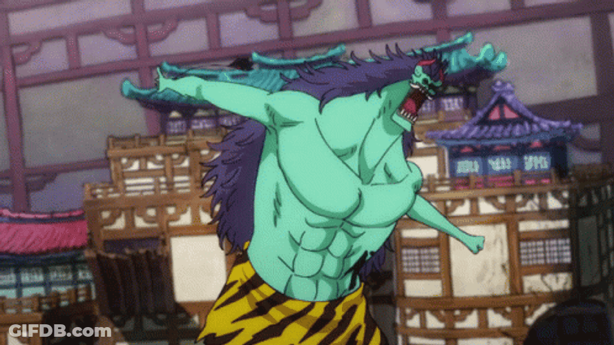 Luffy Gear 4 Fighting Goki GIF