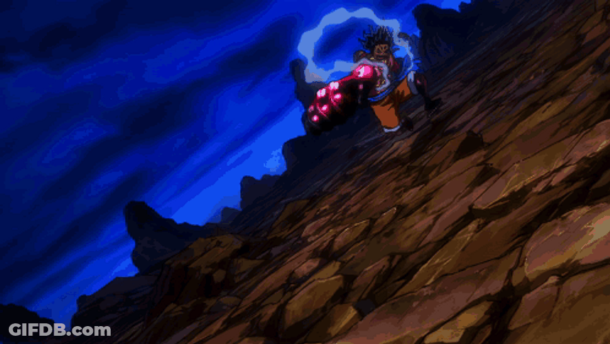 Luffy Gear 4 Power Ignite GIF