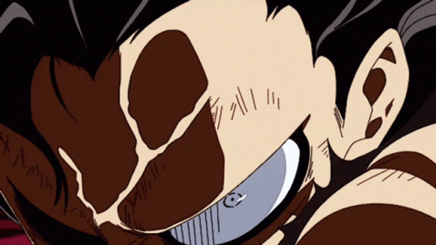 Luffy Gear 4 Punching Hard GIF