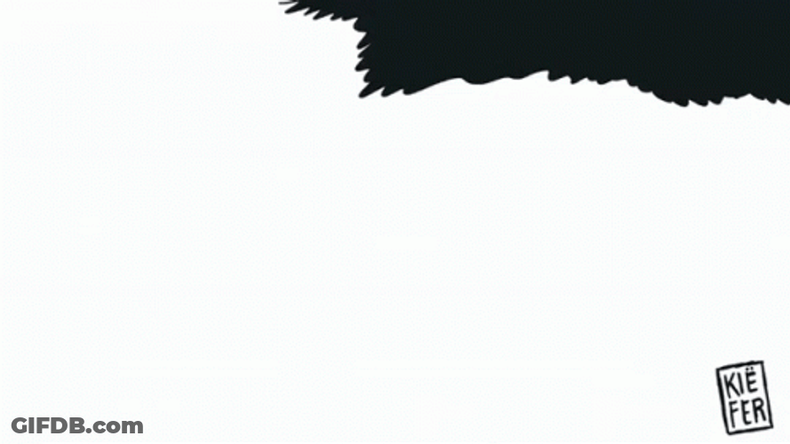 Luffy Gear 5 Black And White Attack GIF