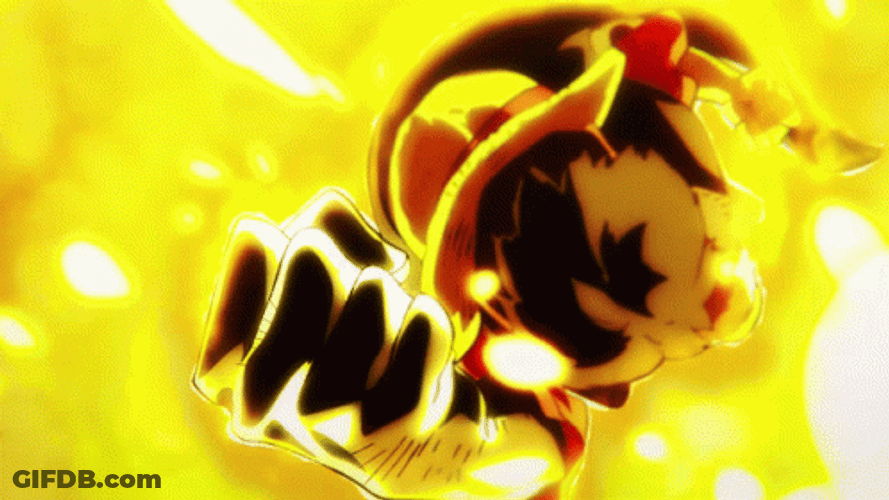 Luffy Gear 5 Fiery Onslaught GIF