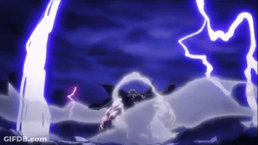 Luffy Gear 5 Lightning Strike GIF