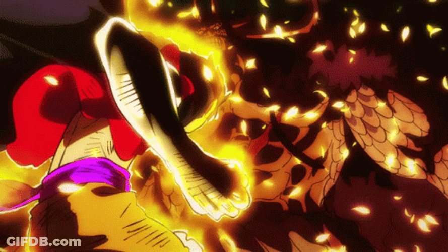 Luffy Gear 5 Massive Attack GIF