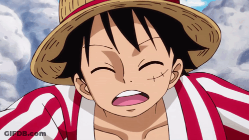 Luffy One Piece Close Up Mouth Open GIF
