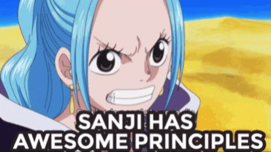 Luffy Punches Nefertari Vivi GIF