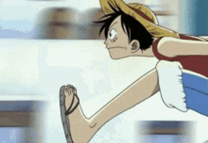 Luffy Running Full Speed GIF