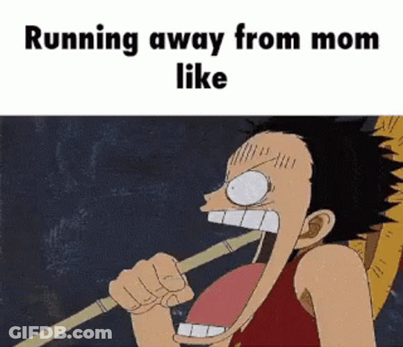 Luffy Running Meme GIF