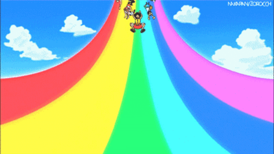 Luffy Sliding With Sharp Razor GIF
