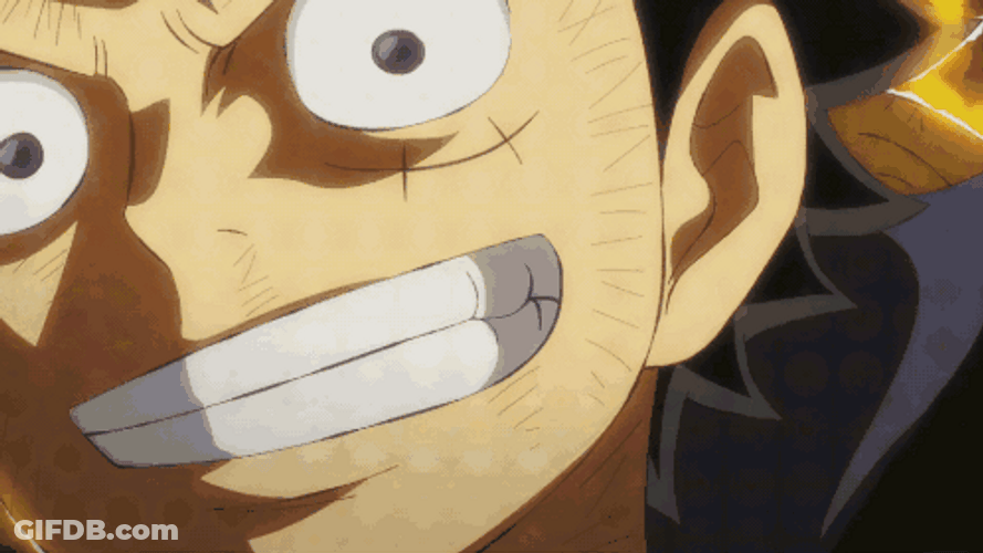Luffy Vs Kaido Clashed GIF