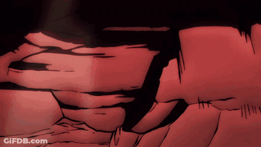 Luffy Vs Kaido Face Off GIF