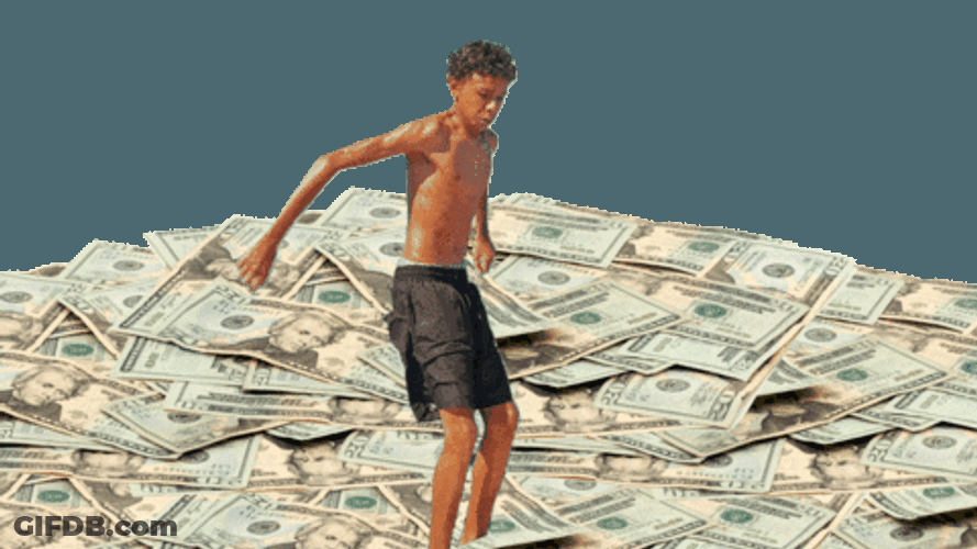 Luh Tyler Back Flipping On Dollars GIF