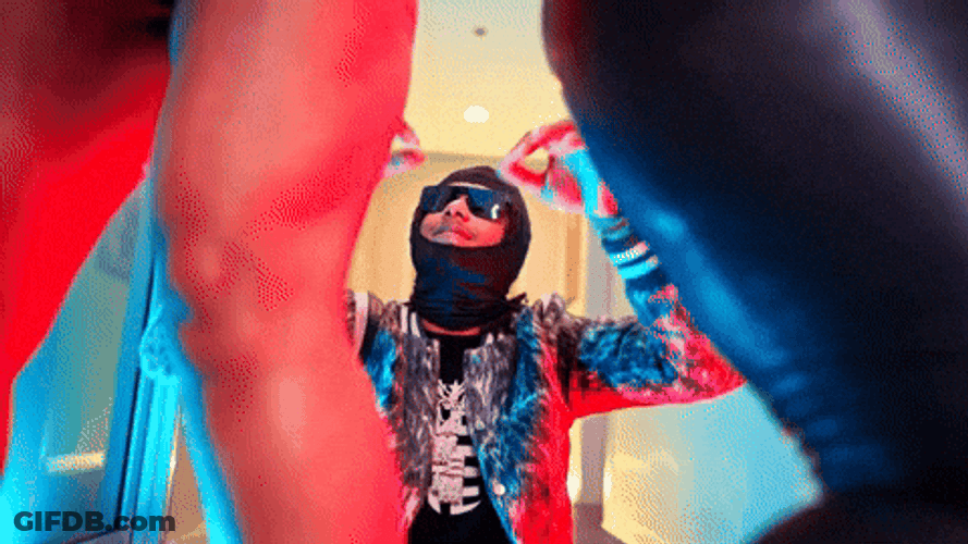 Luh Tyler In A Face Cover GIF