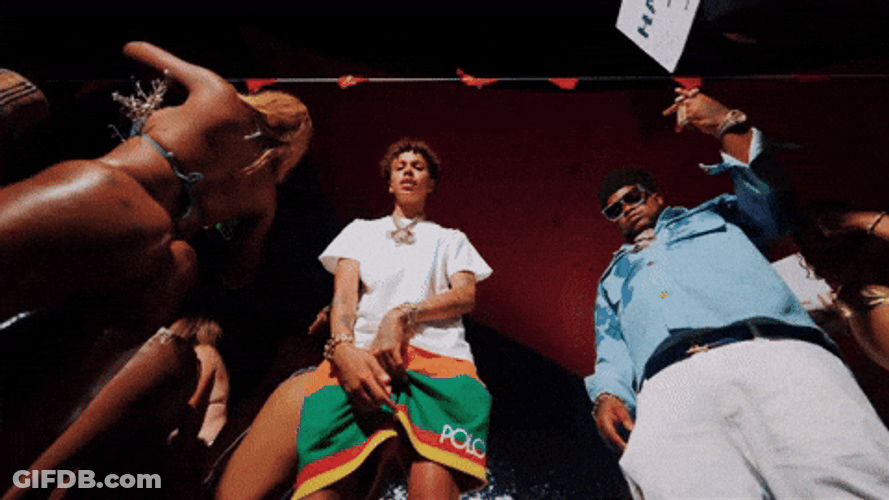 Luh Tyler White Shirt Performance GIF