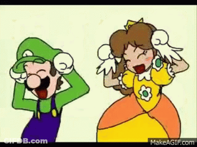 Luigi And Princess Dancing Caramelldansen GIF