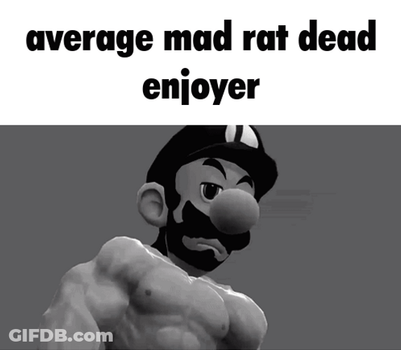 Luigi Gigachad Average Mad Rat Mad Enjoyer GIF