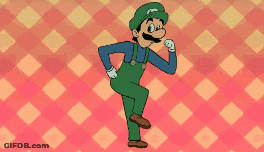 Luigi Graceful Groove Loop GIF