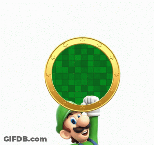 Luigi Pizza Brand Logo GIF