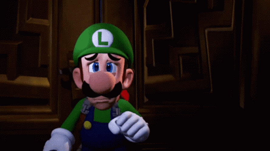 Luigi's Mansion 3 Covering Mouth GIF