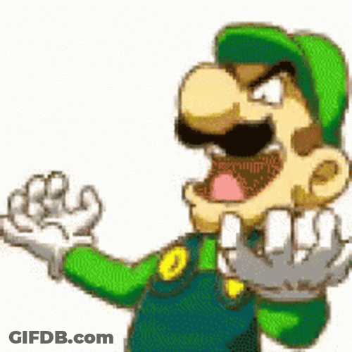 Luigi Sinister Laugh Mobile Art GIF