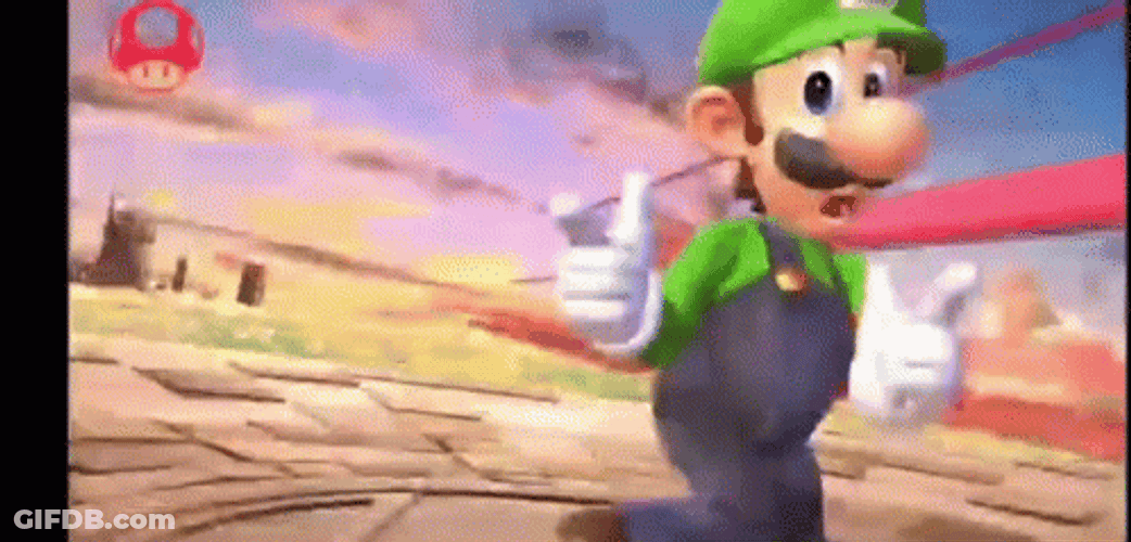 Luigi Sparkling Swirl Background GIF