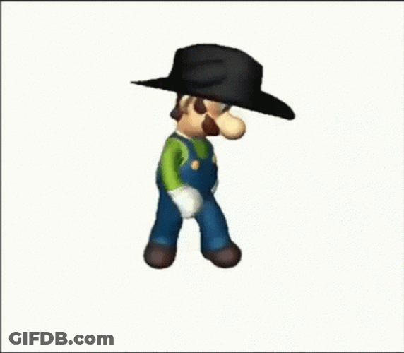 Luigi Spin Dance Loop GIF