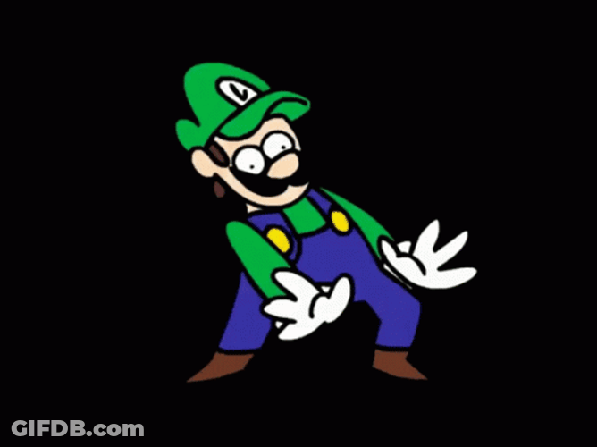 Luigi Spooky Month Dance GIF