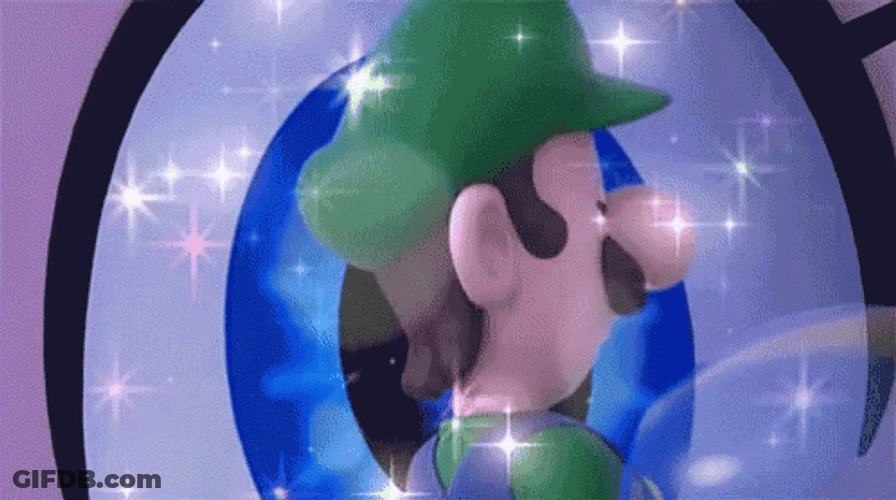 Luigi Sweet Turn Around Smile GIF