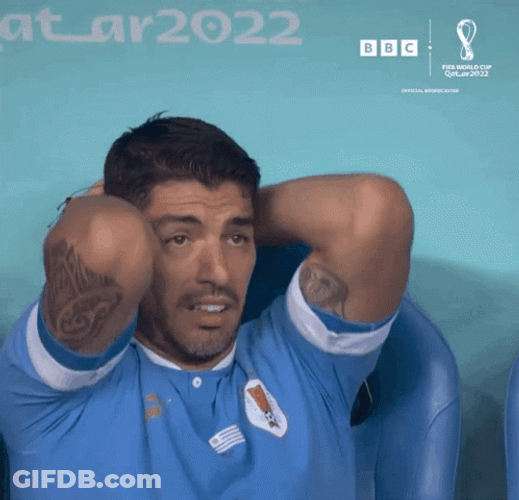 Luis Suarez Face Palm GIF