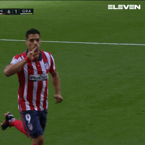 Luis Suarez Finger Kiss Good Job GIF