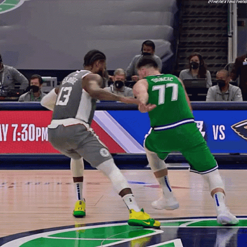 Luka Doncic Cross Over Paul George GIF