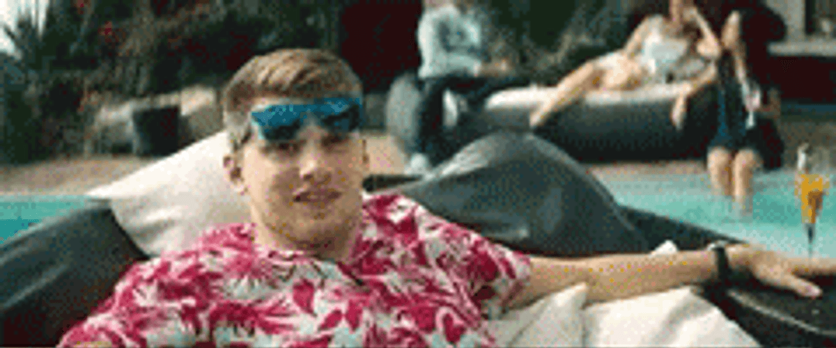 Luka Doncic Dropping Sunglasses GIF