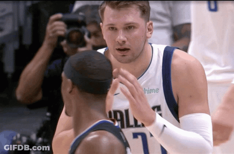 Luka Doncic Evil L:augh GIF