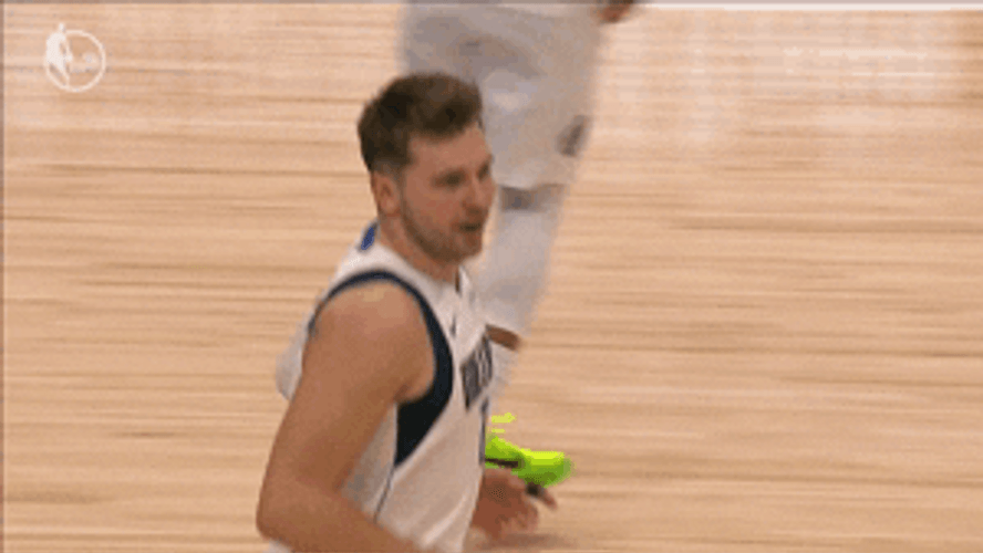 Luka Doncic Happy Smile Running GIF