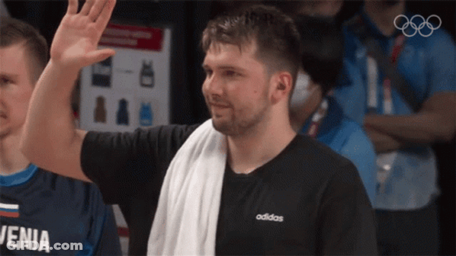 Luka Doncic High Five GIF