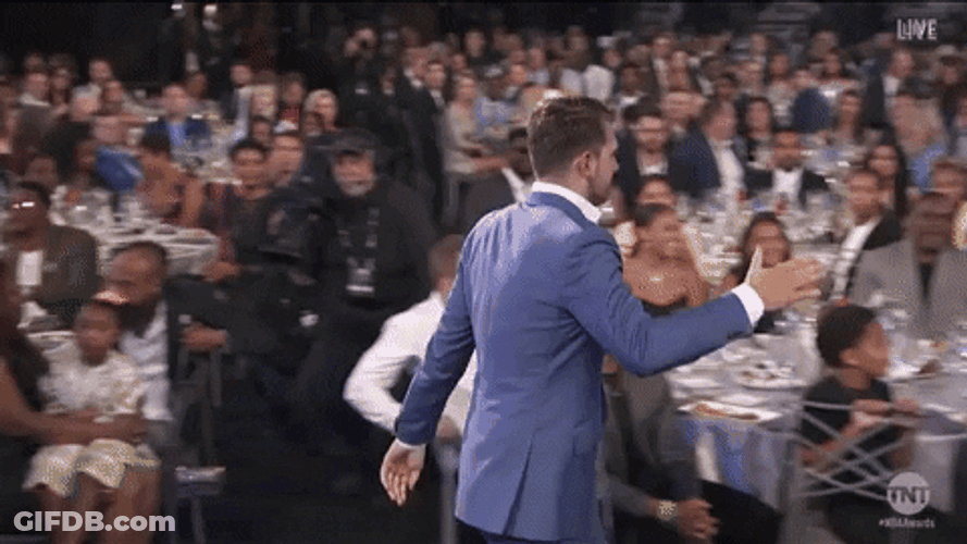 Luka Doncic Hug Rookie Of The Year GIF