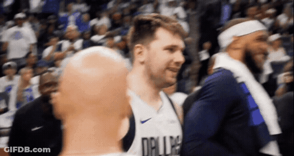 Luka Doncic Kyrie Irving Hug GIF