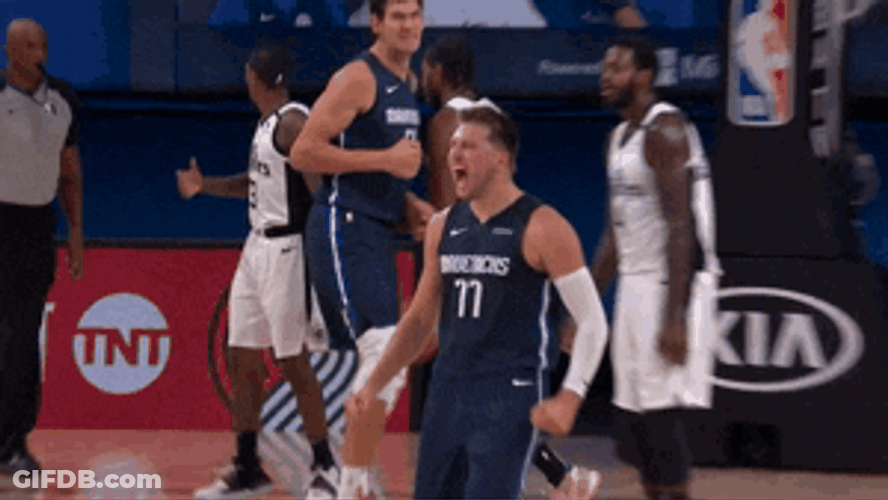 Luka Doncic Pissed Off Screaming NBA GIF