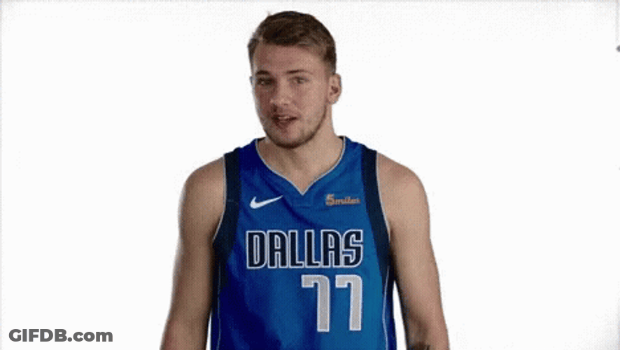 Luka Doncic Shock Reaction GIF