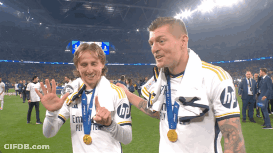 Luka Modric And Toni Kroos GIF