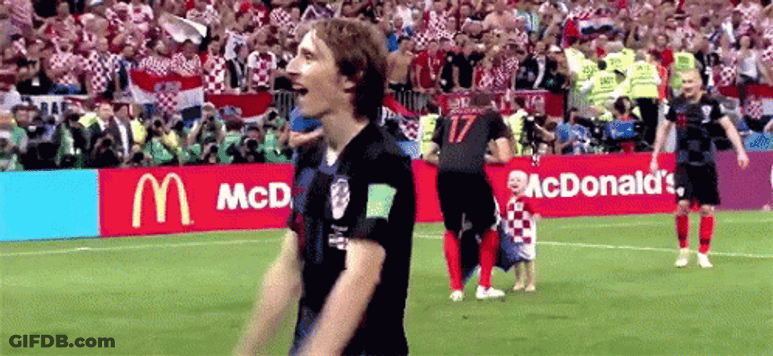 Luka Modric Hands On Head GIF