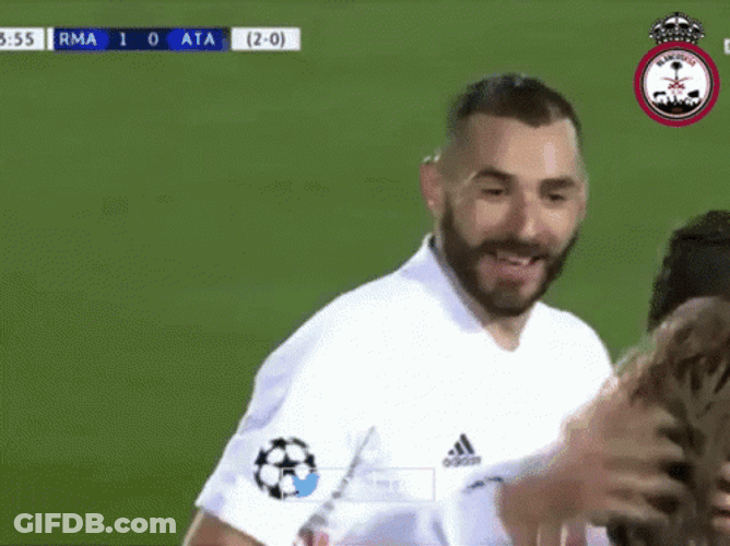 Luka Modric High Five With Teammate GIF