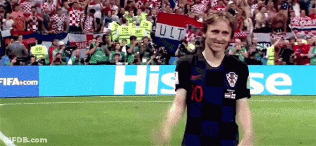 Luka Modric Hilarious Laughing GIF