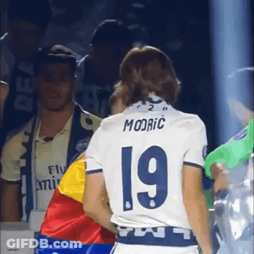 Luka Modric Hug Teammate GIF