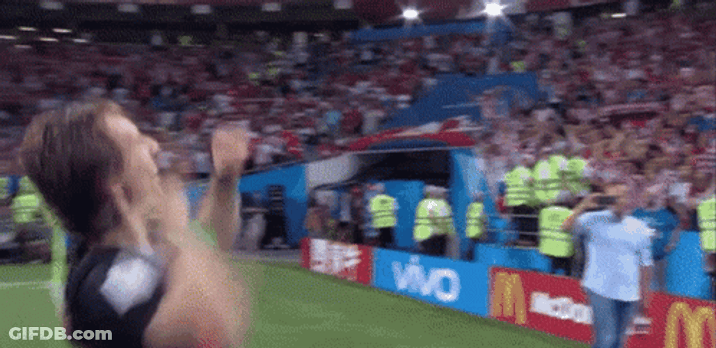 Luka Modric Lift By Teammate GIF