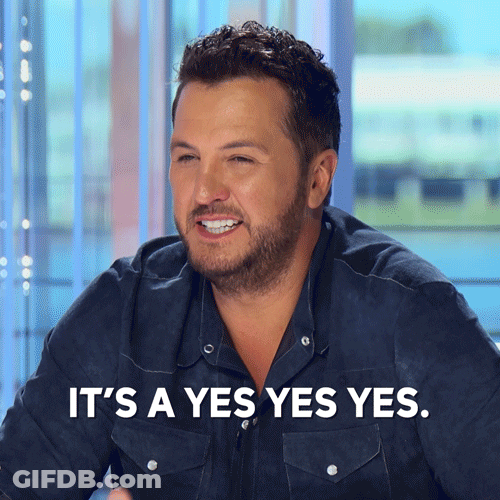 Luke Bryan Yes Yes GIF