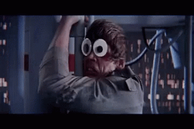 Luke I Am Your Father Googly Eyes Meme GIF