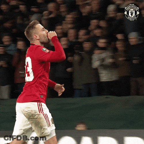Luke Shaw Crowd Interaction GIF