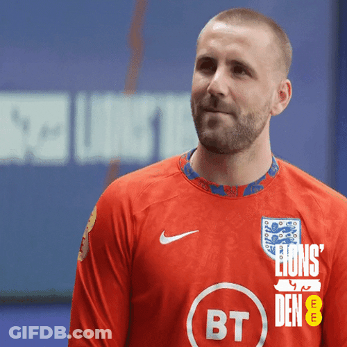 Luke Shaw Looks Amazed GIF