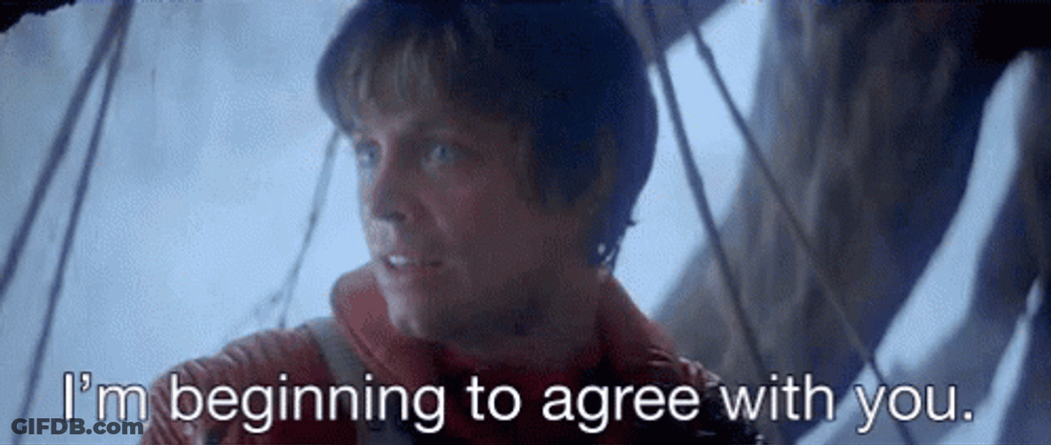 Luke Skywalker Im Beginning To Agree With You GIF
