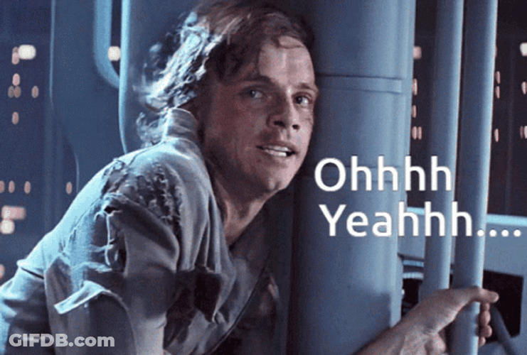 Luke Skywalker Ohhh Yeahhh GIF